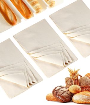 3 Pcs Tea Towels Sourdough Tea Cloths For Sourdough Towel For Baking And Fermenting Natural Linen Bakers Couche For Bread Dough Proofing Cloth For Thick Baking Bread Cloth